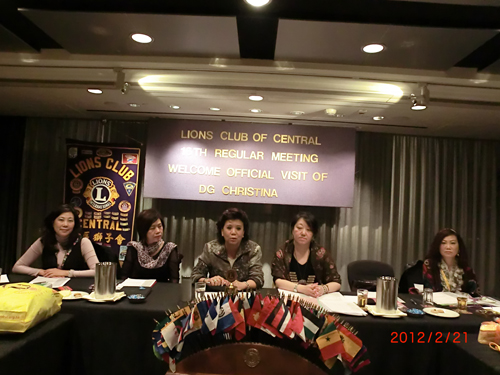 2011/2012 Regular Meeting – Official Visit District Governor (February 2012)